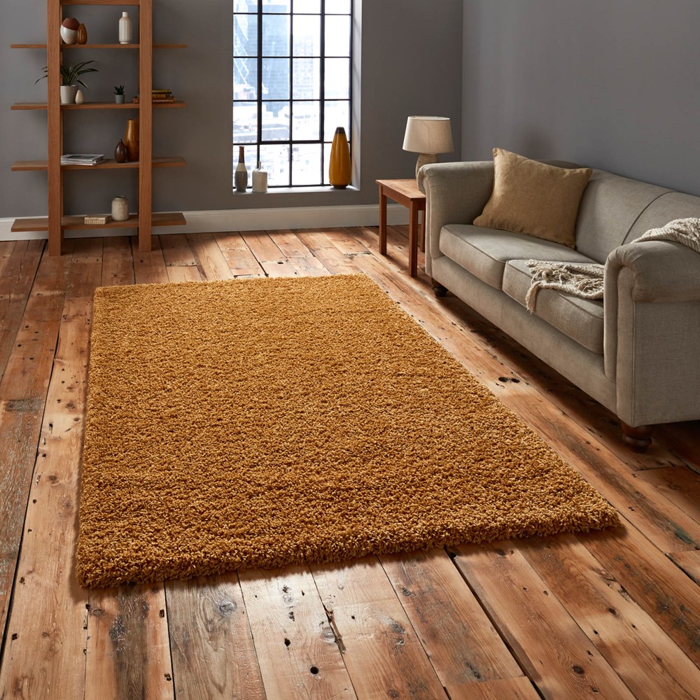 Vista Shaggy Rugs 2236 in Yellow